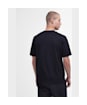 Men's Barbour International Diffused Open Cuff Cotton T-Shirt - Black