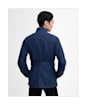 Men's Barbour International Tonal Trialist Waxed Cotton Jacket - Washed Cobalt