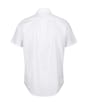 Men's Gant Regular Short Sleeve Cotton Linen Shirt - White