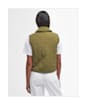 Women's Barbour International Mcrae Quilted Gilet - Golden Khaki