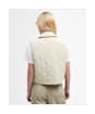 Women's Barbour International Mcrae Quilted Gilet - Stone / Beige