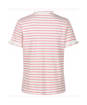 Women's Joules Daisy Short Sleeve T-Shirt - Pink / Cream Stripe
