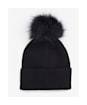 Women's Barbour International Mallory Pom Beanie - Black