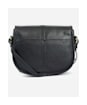 Women's Barbour Laire Medium Leather Saddle Bag - Black