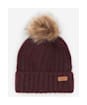 Barbour Saltburn Beanie & Tartan Scarf Set - Cabernet