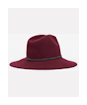 Barbour Tack Fedora Hat - Cabernet