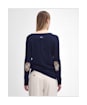 Women’s Barbour Pendle Crew Knit Sweater - NAVY/HESSIAN TAR