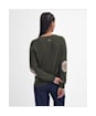 Women’s Barbour Pendle Crew Knit Sweater - OLIVE/HESSIAN TA