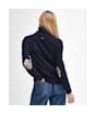 Women’s Barbour Pendle Roll Collar Sweater - NAVY/HESSIAN TAR