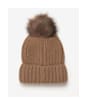 Women's Barbour Saltburn Bobble Hat - Mink