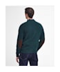 Men's Barbour Patch Crew Neck Lambswool Sweater - Evergreen