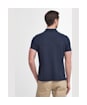 Men's Barbour Tartan Pique Polo Shirt - Sapphire Navy