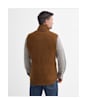 Men's Barbour Langdale Fleece Gilet - Rust Brown