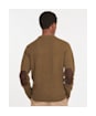 Men's Barbour Patch Crew Neck Lambswool Sweater - Willow Green