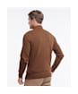 Men's Barbour Nelson Half Zip Sweater - Dark Sand