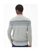 Men’s Barbour Essential Fair Isle Crew - Light Grey