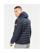 Men’s Barbour International Racer Ouston Hooded Quilted Jacket - Navy