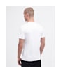 Men's Barbour International Small Logo Tee - White / Black