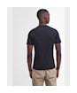 Men's Barbour International Small Logo Tee - BLACK/PEWTER 2