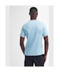 Men's Barbour International Small Logo Tee - Concrete Blue