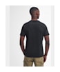 Men's Barbour International Essential Large Logo T-Shirt - Black / Pewter