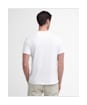 Men's Barbour Ancroft Tartan Cotton T-Shirt - White