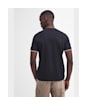 Men's Barbour International Philip Tipped Cuff Cotton T-Shirt - Black