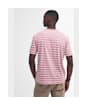 Men's Barbour International Bernie Stripe Cotton T-Shirt - Granite Pink