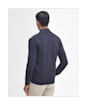 Men’s Barbour Carn Baffle Zip Thru Sweater Jacket - Navy