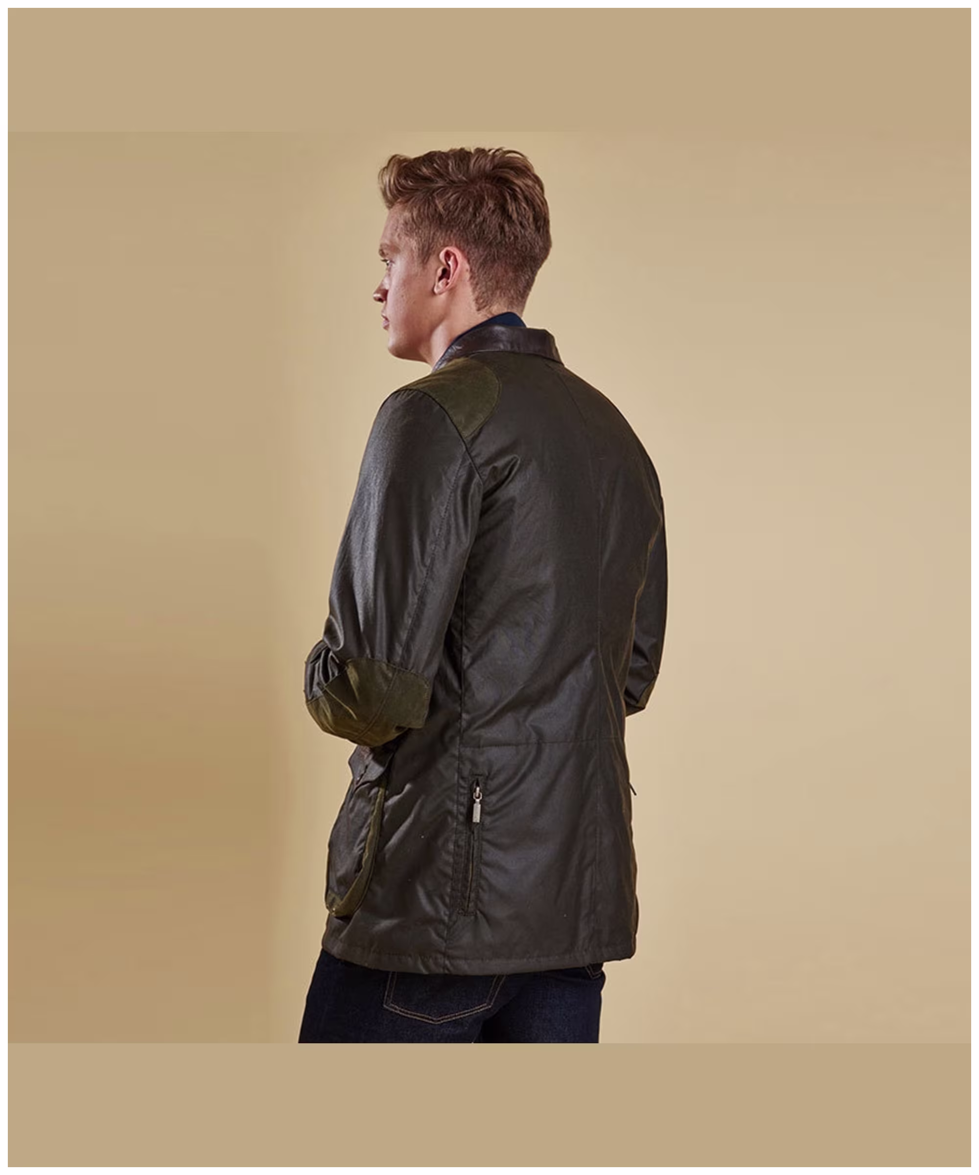 BARBOUR BEACON SPORTS JACKET 007 サイズ : L Men's Barbour Beacon Waxed Sports Jacket