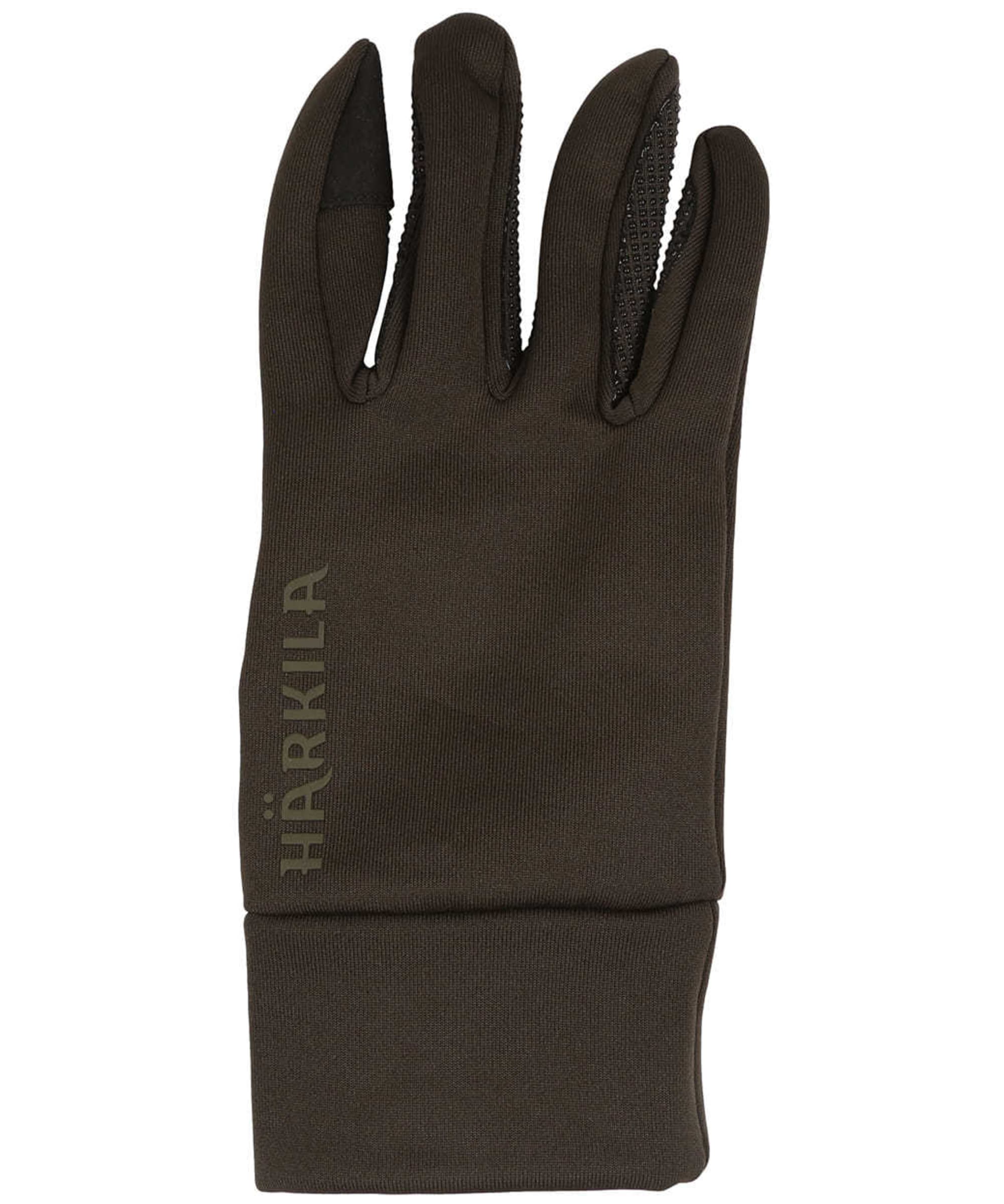 Gants Harkila Power Stretch - Taille XL Marron - Compatibles écran Tactile