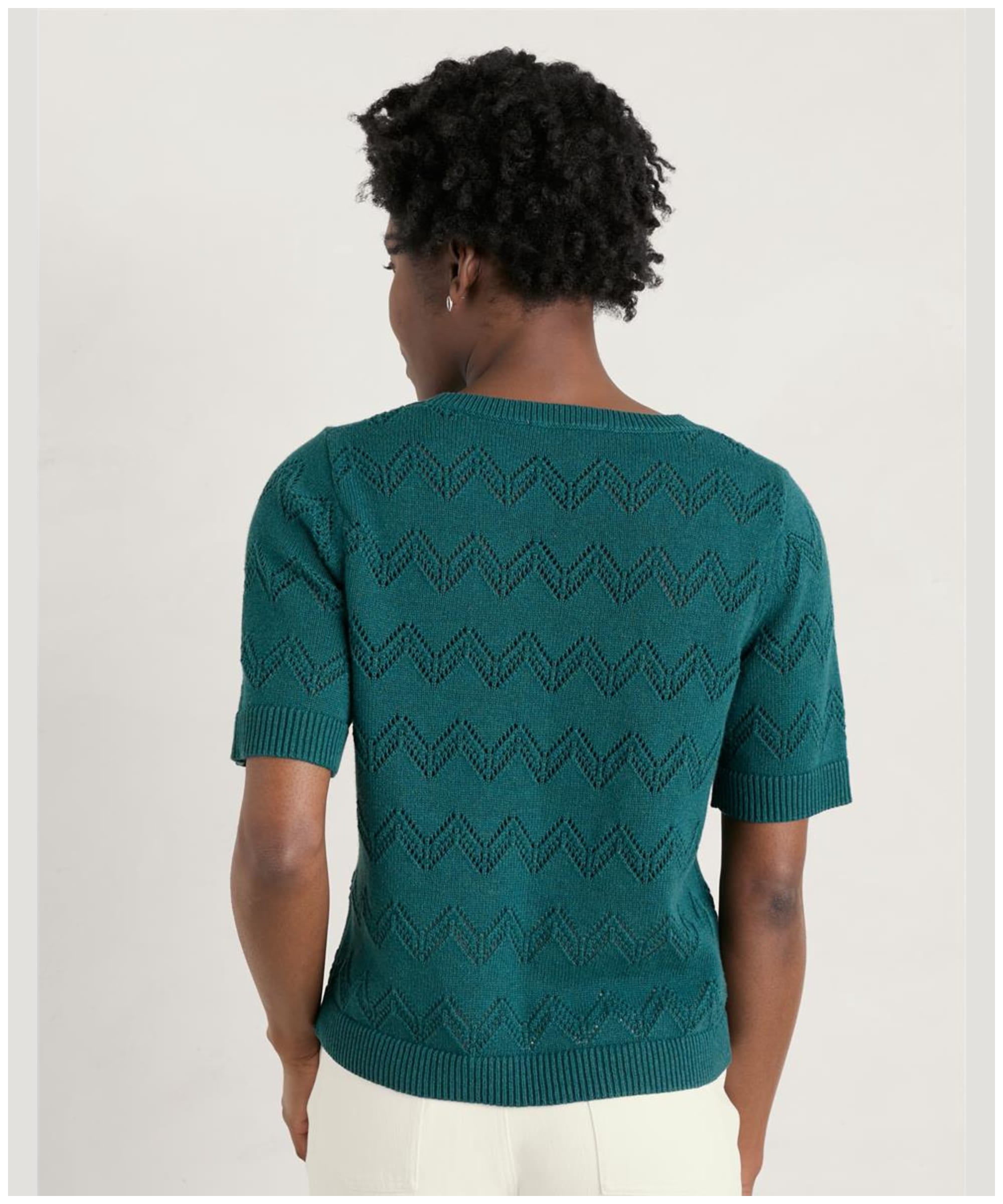Seasalt Women's Pine Forest Cable Knit Merino Jumper In Aran