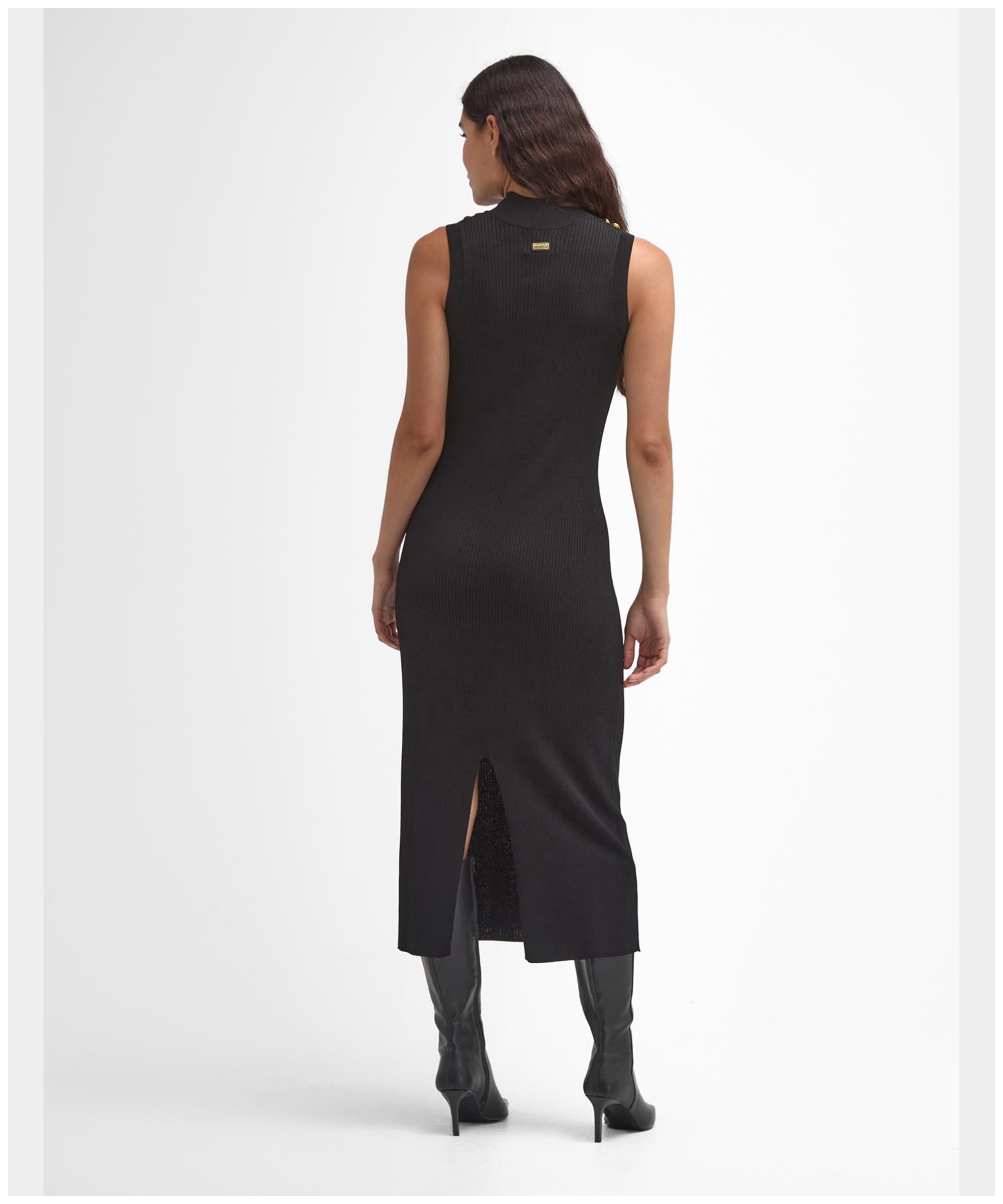 ワンピースその他 Barbour International Piquet Knitted Midi Dress Barbour International Piquet Knitted Midi Dress Black