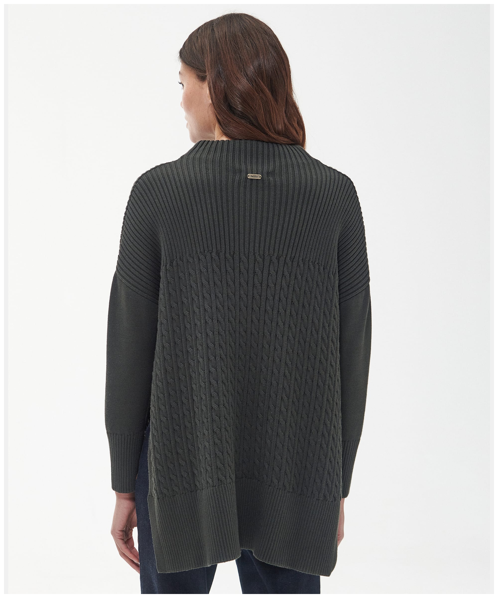 Women s Barbour Stitch Guernsey Cape Jumper Women s Barbour Stitch Guernsey Cape Jumper