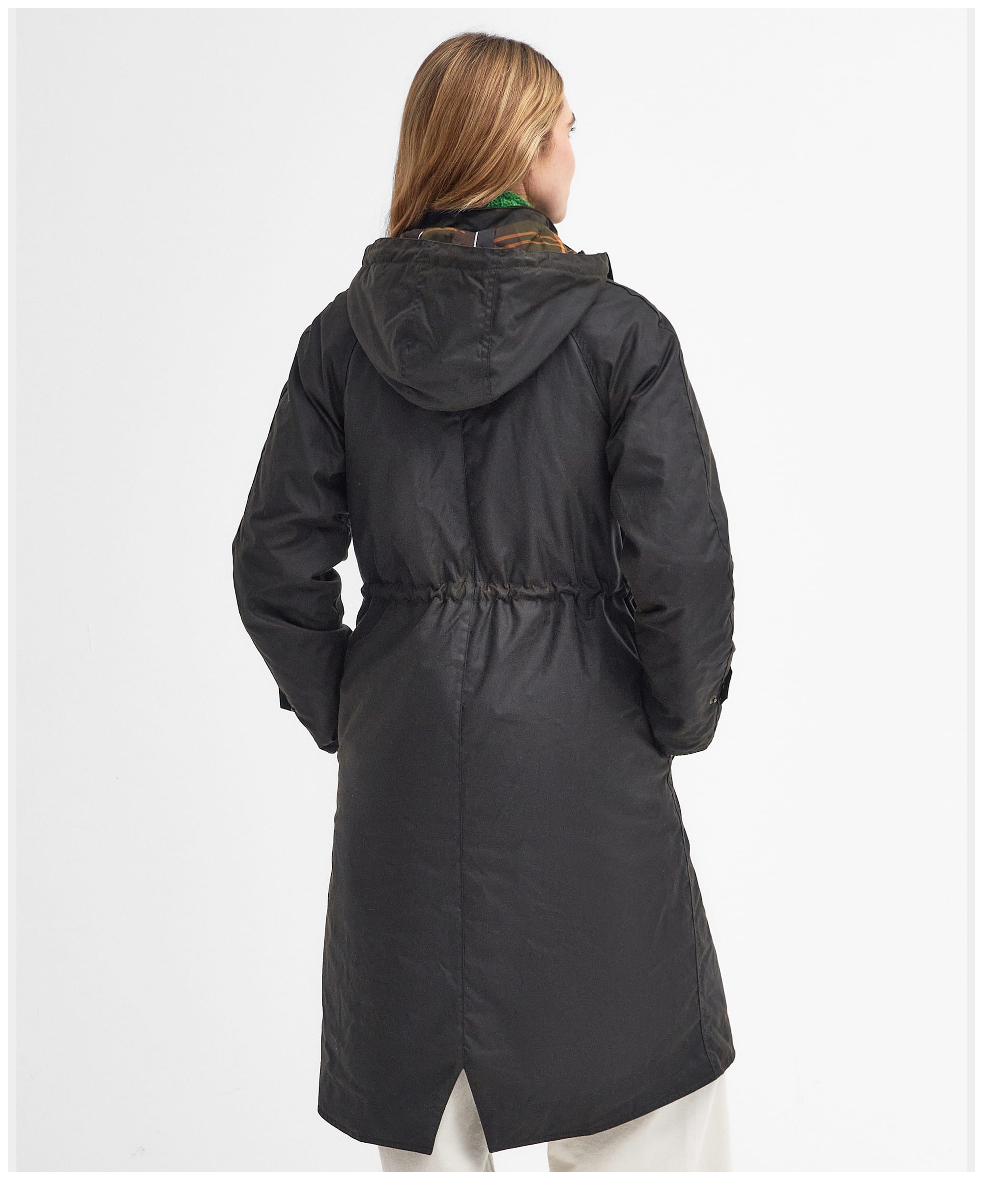 Women's Barbour Long Cannich Waxed Jacket