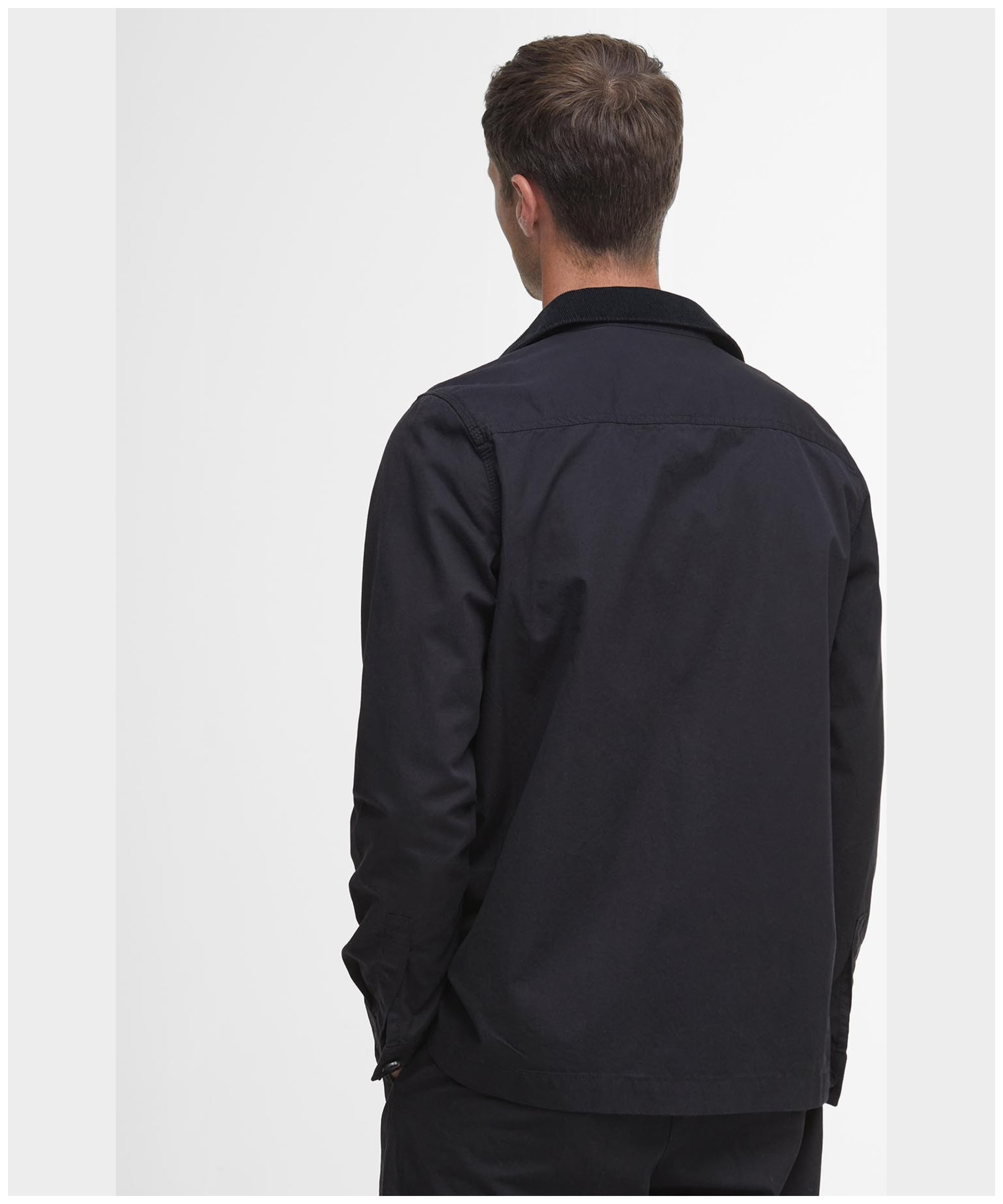 Cole Tailored Poplin Overshirt - Olive