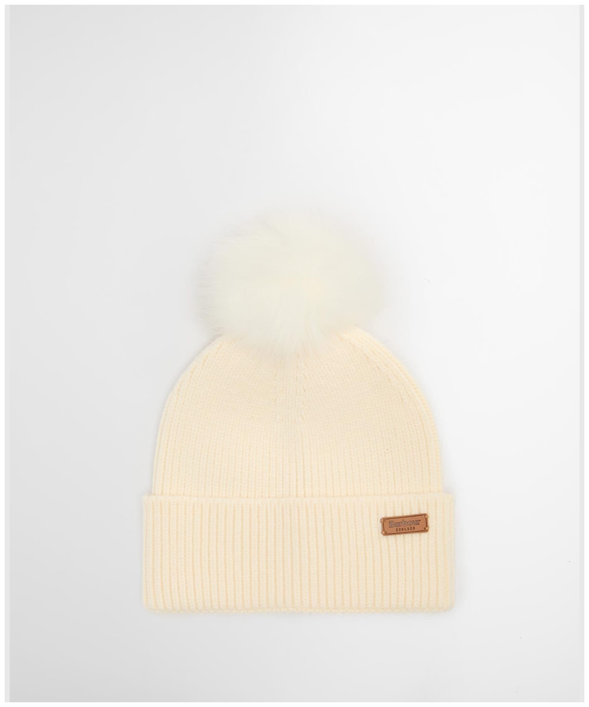 Barbour Women’s Cream Hat and Scarf Set NWT Barbour Saltburn Beanie & Scarf Set | Pearl main image 4