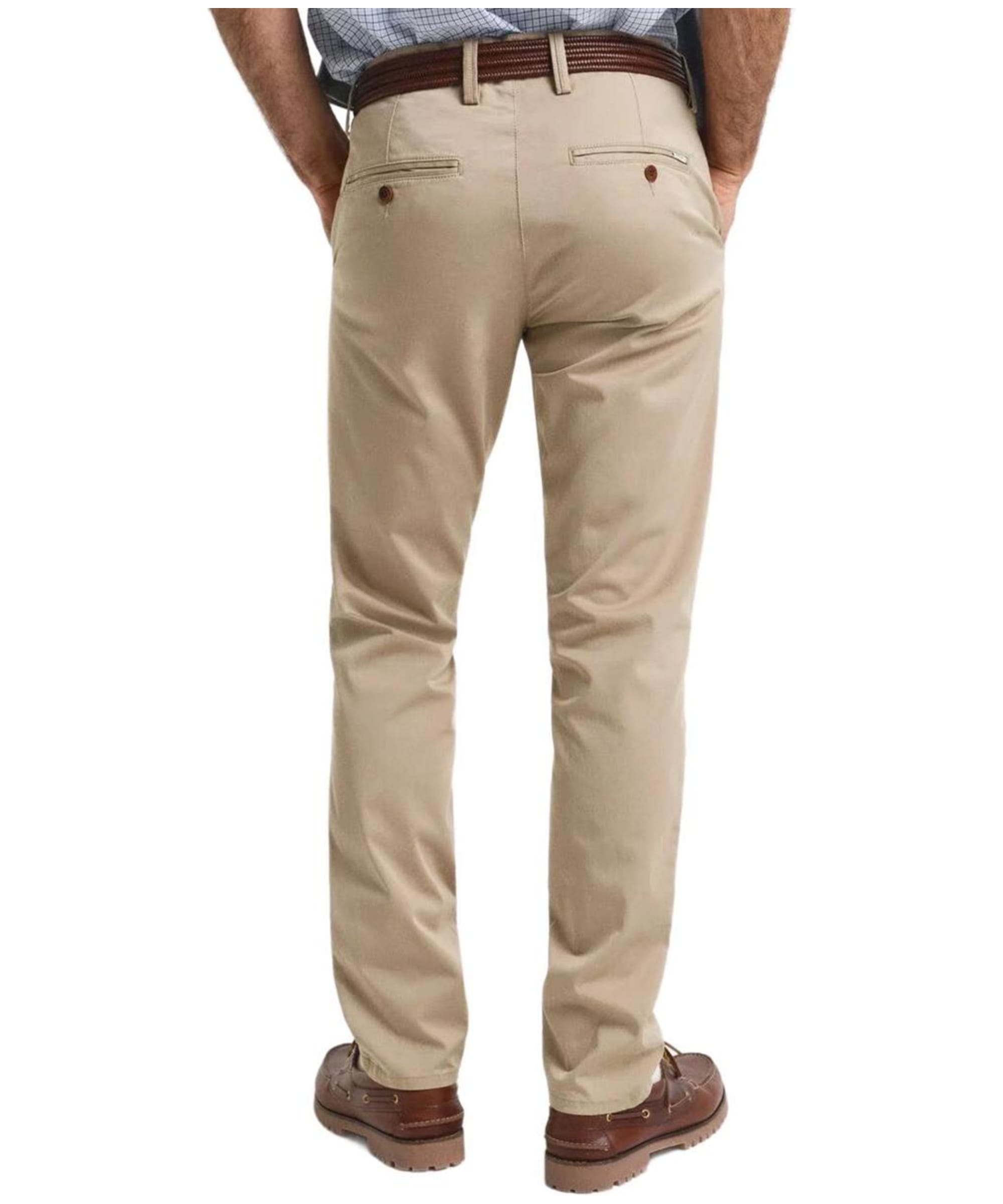 GANT Heren Slim Twill Chino Klassieke broek, khaki (dark