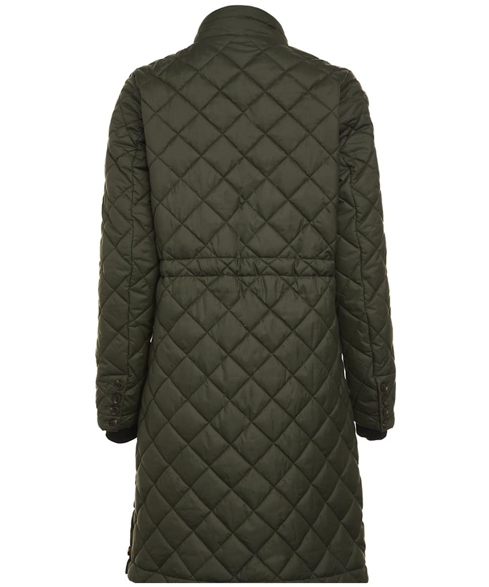 Quilted mid length coat store