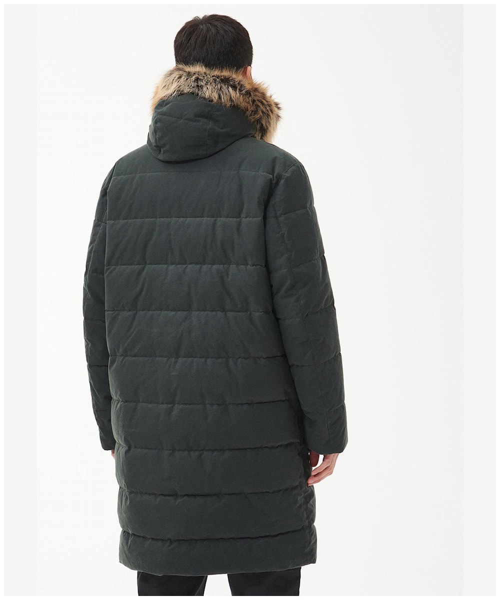 Men s Barbour International Dowanside Waxed Cotton Parka