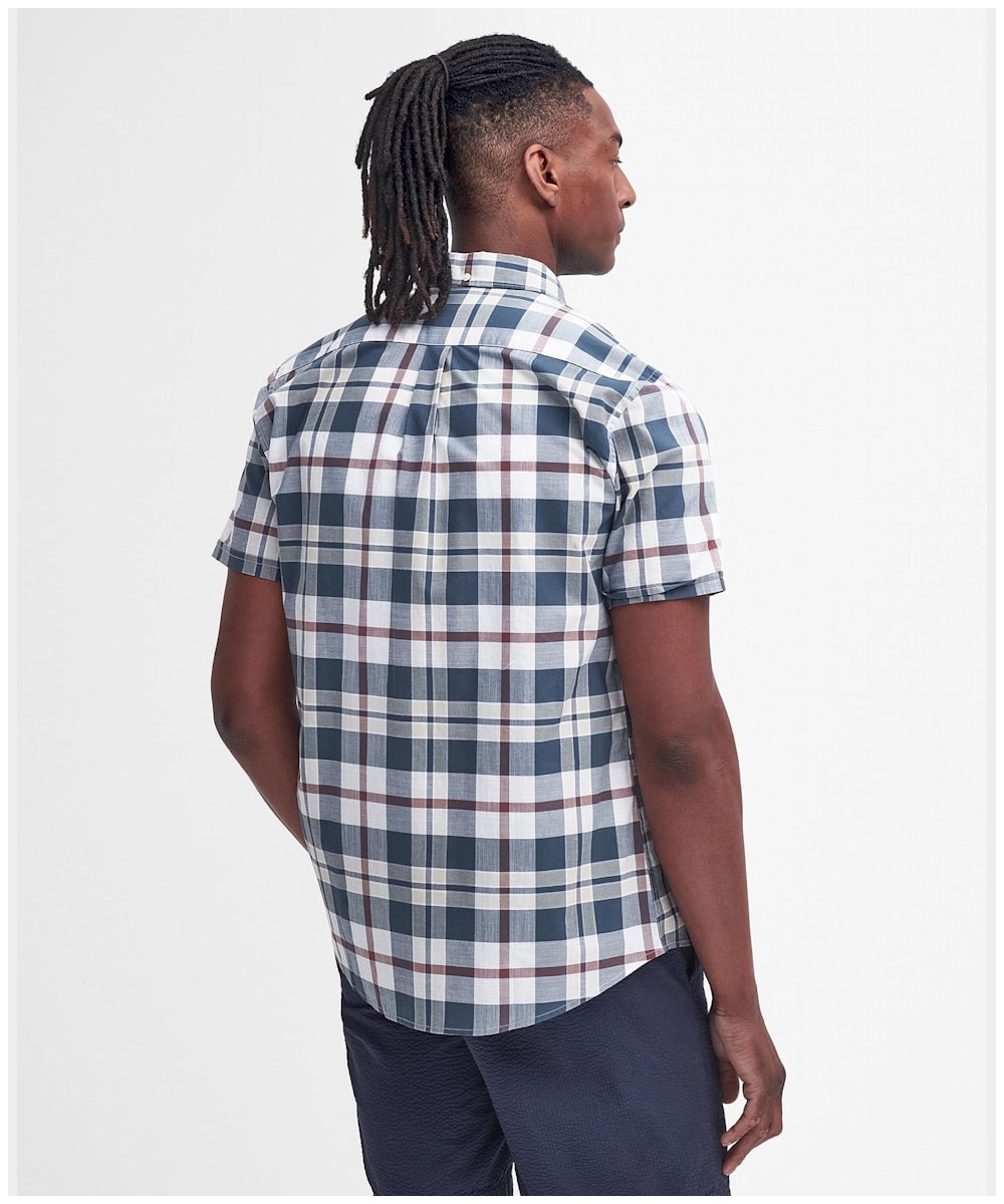 Men s Barbour Applecross Tailored Short Sleeve Checked Shirt