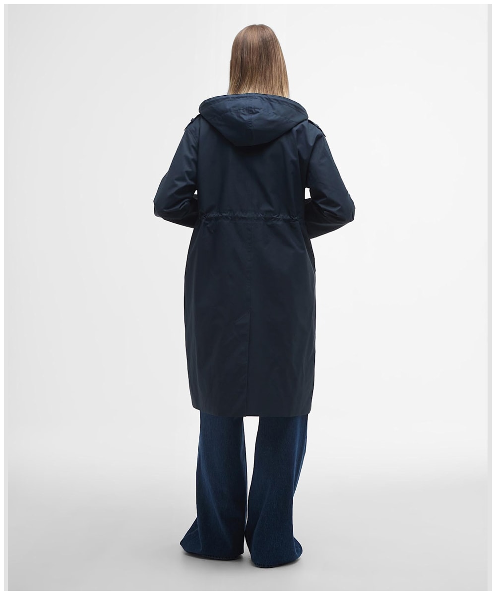 Fearne iii long length quilted puffer parka jacket navy deals