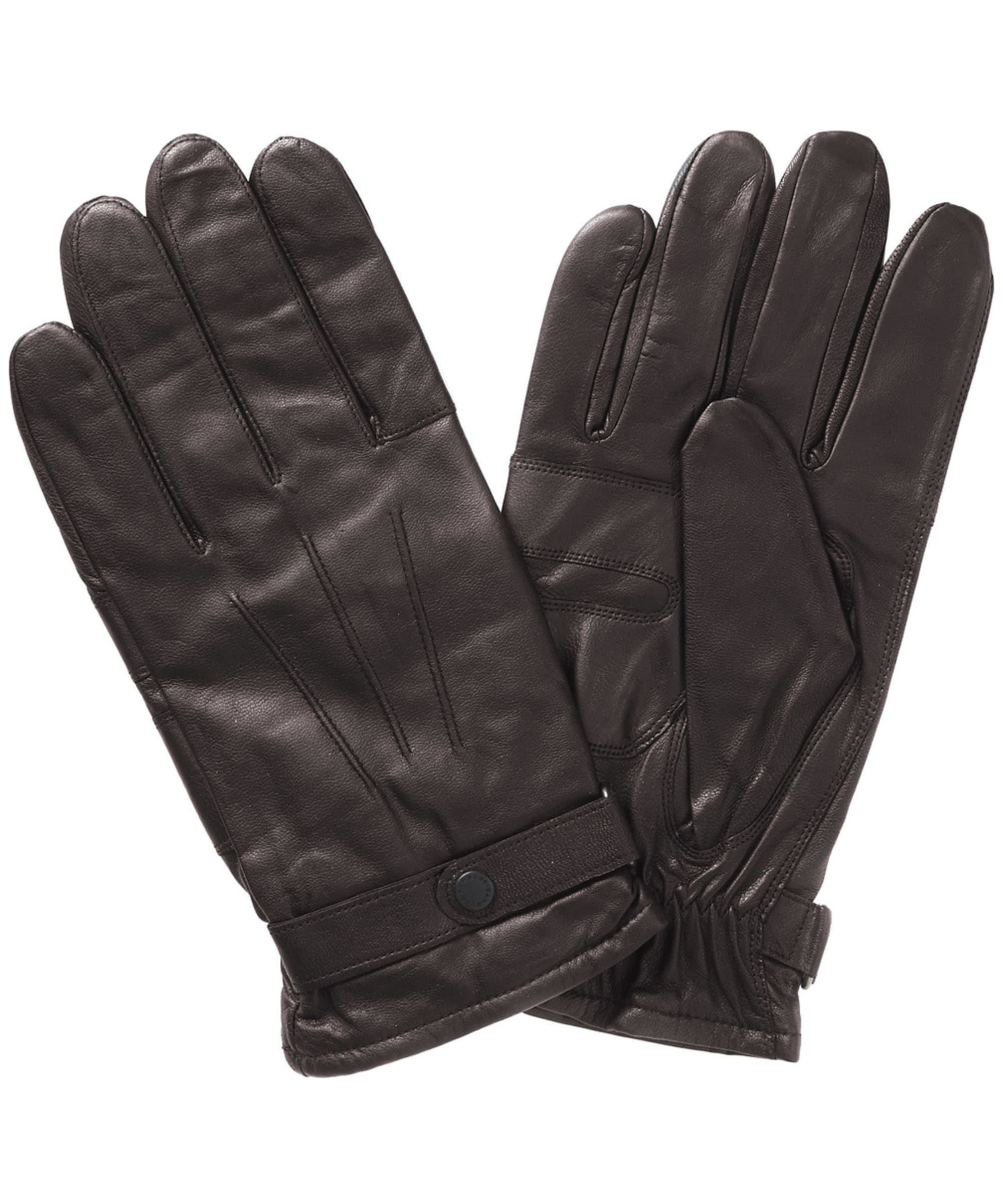 Men's Barbour Burnished Leather Insulated Gloves