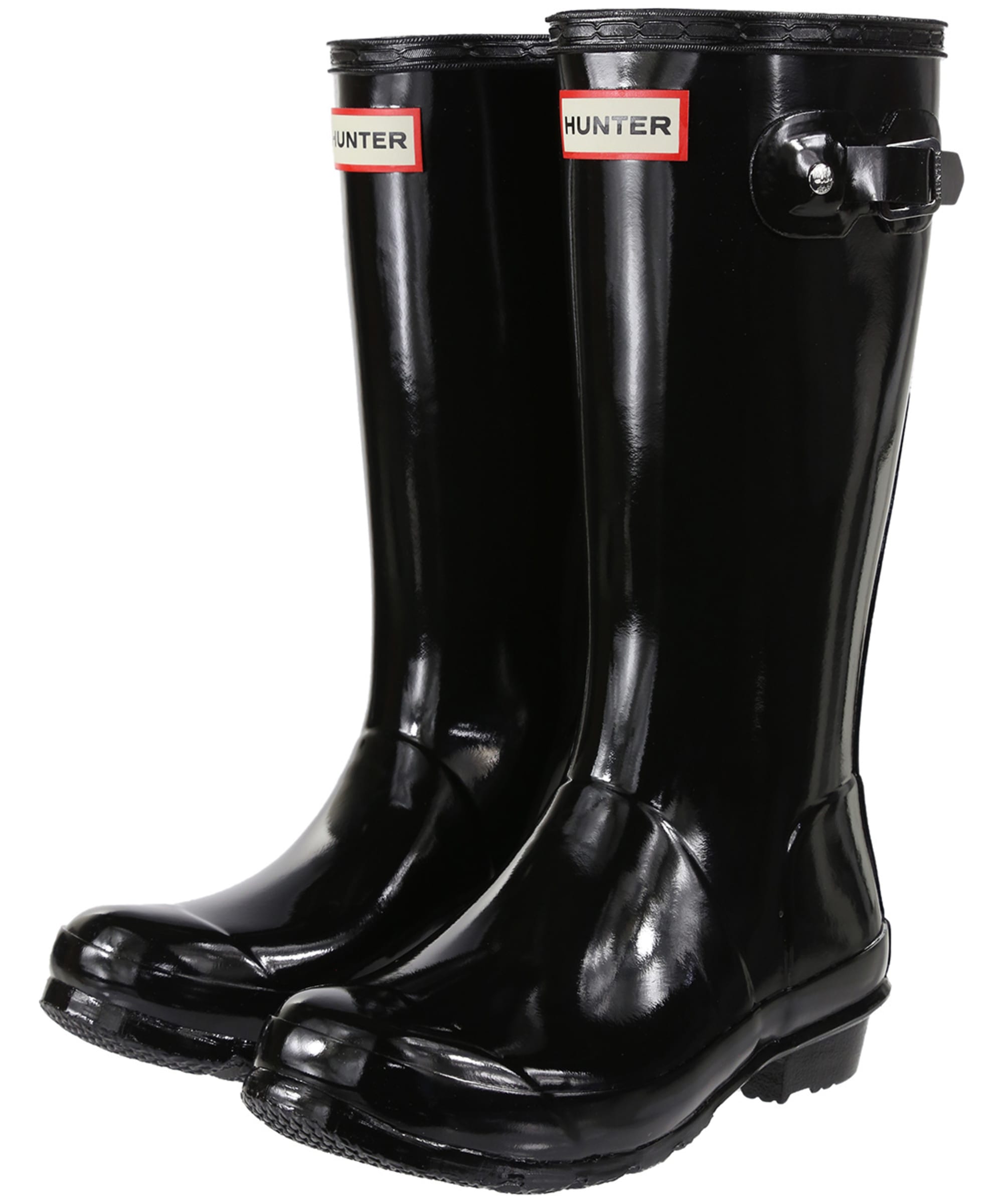 Kids Hunter Original Gloss Wellington Boots With Reflective Strips