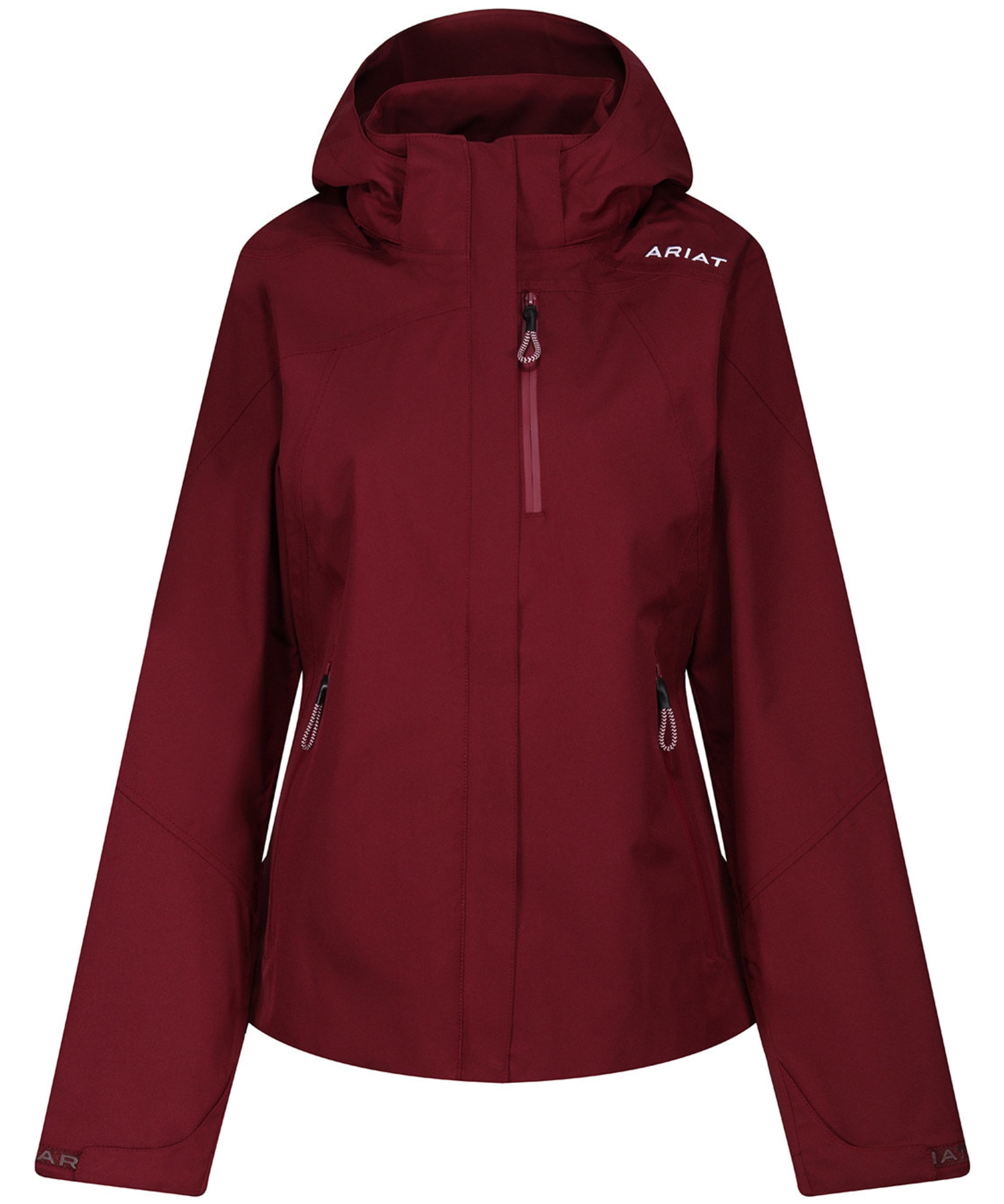 ARIAT Women's Coastal Waterproof Jacket - Eco-Friendly Rain Protection With Removable Hood