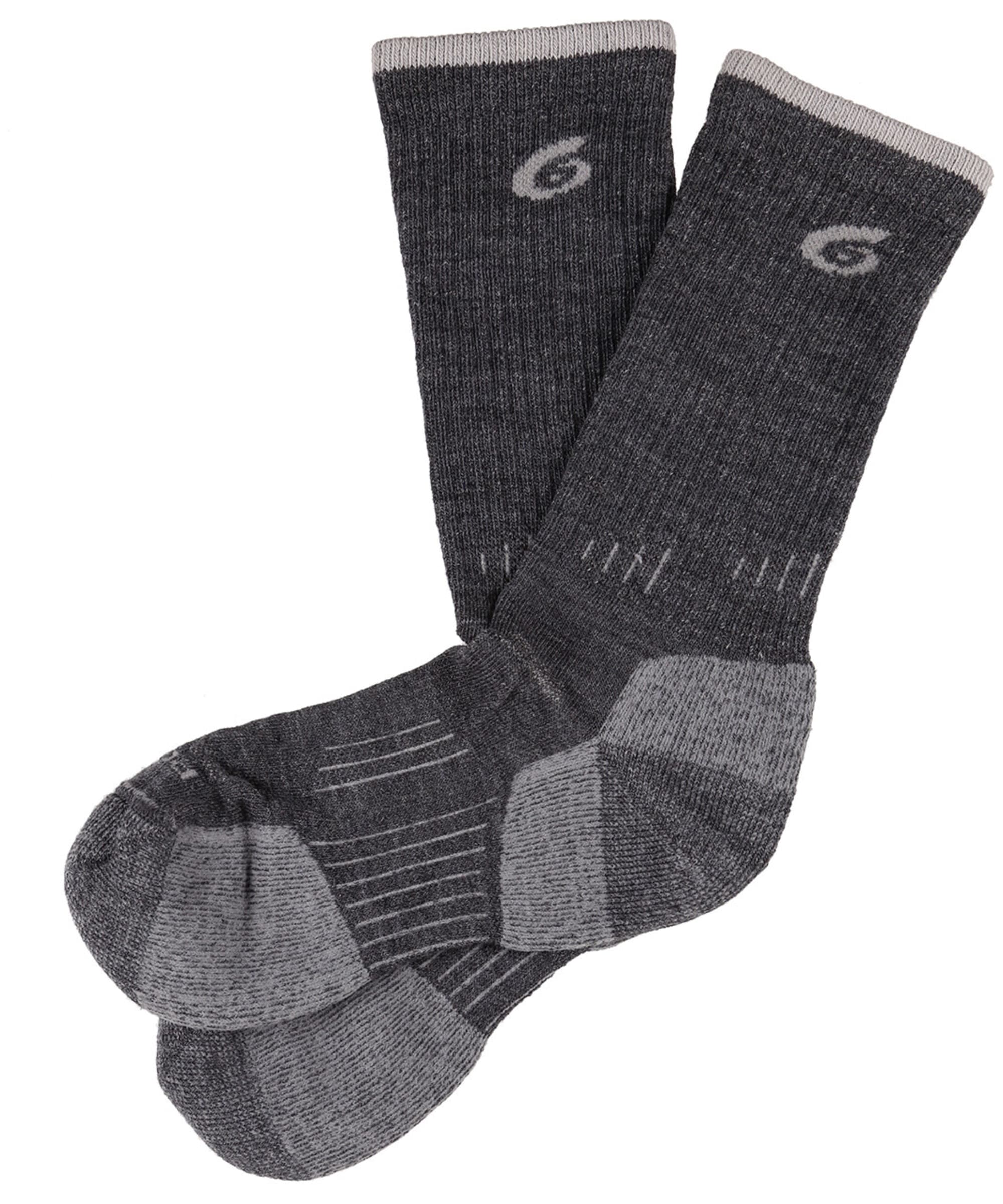 View Mens Point6 Hiking Essential Light Crew Socks Grey M information