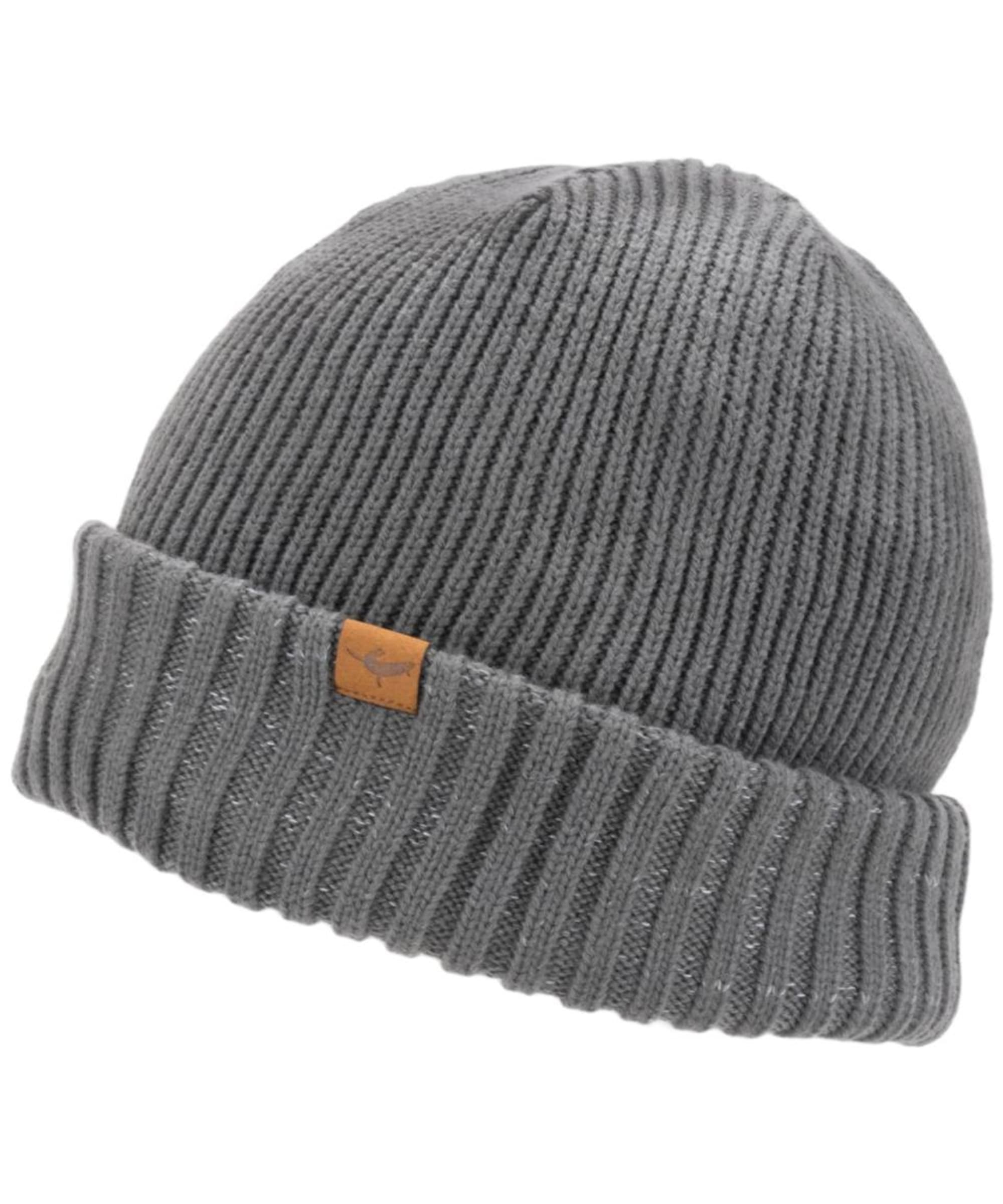 View SealSkinz Bacton Waterproof Cold Weather Roll Cuff Beanie Grey 5861cm information