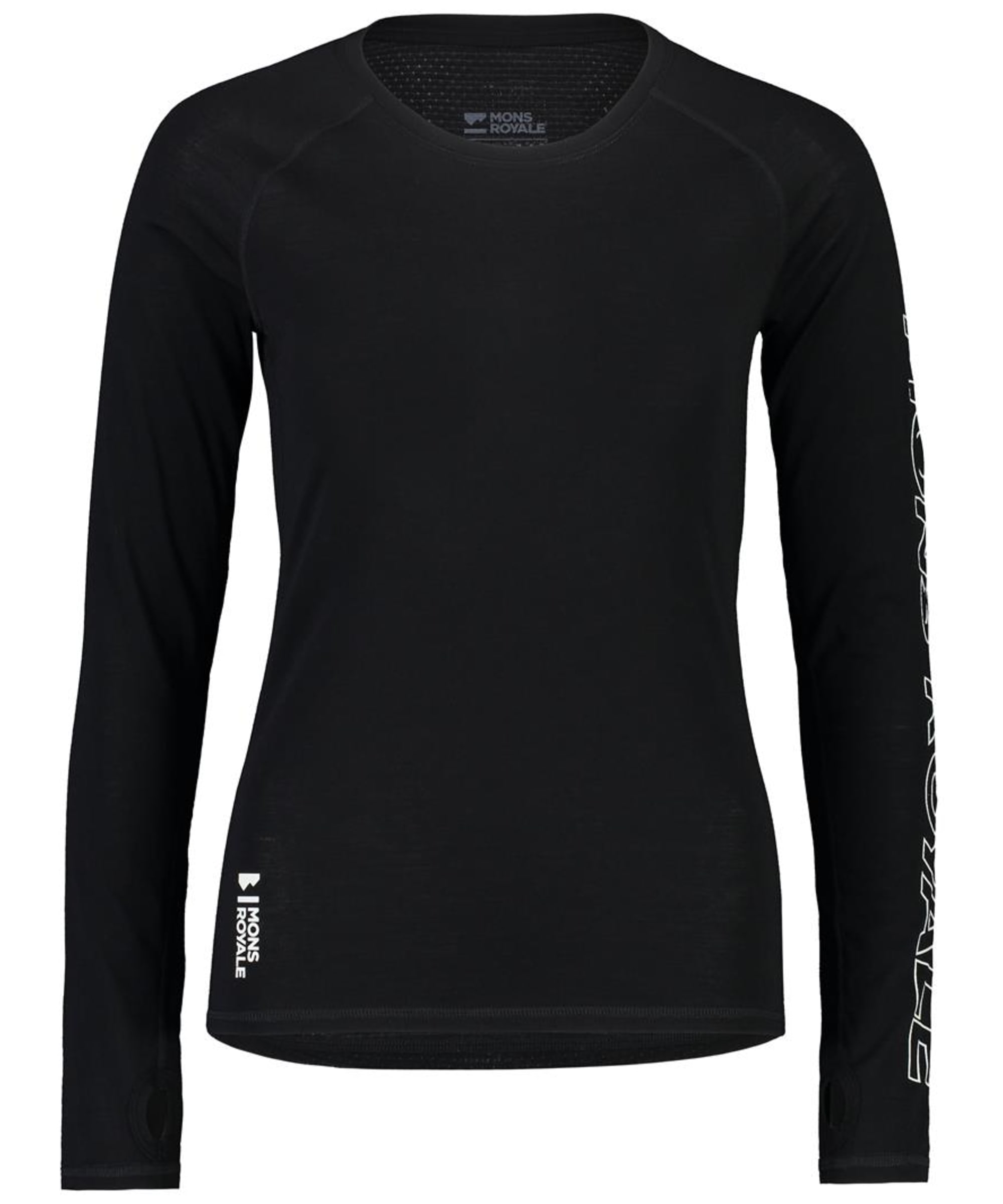 View Womens Mons Royale Bella Tech Long Sleeve Base Layer Black S information