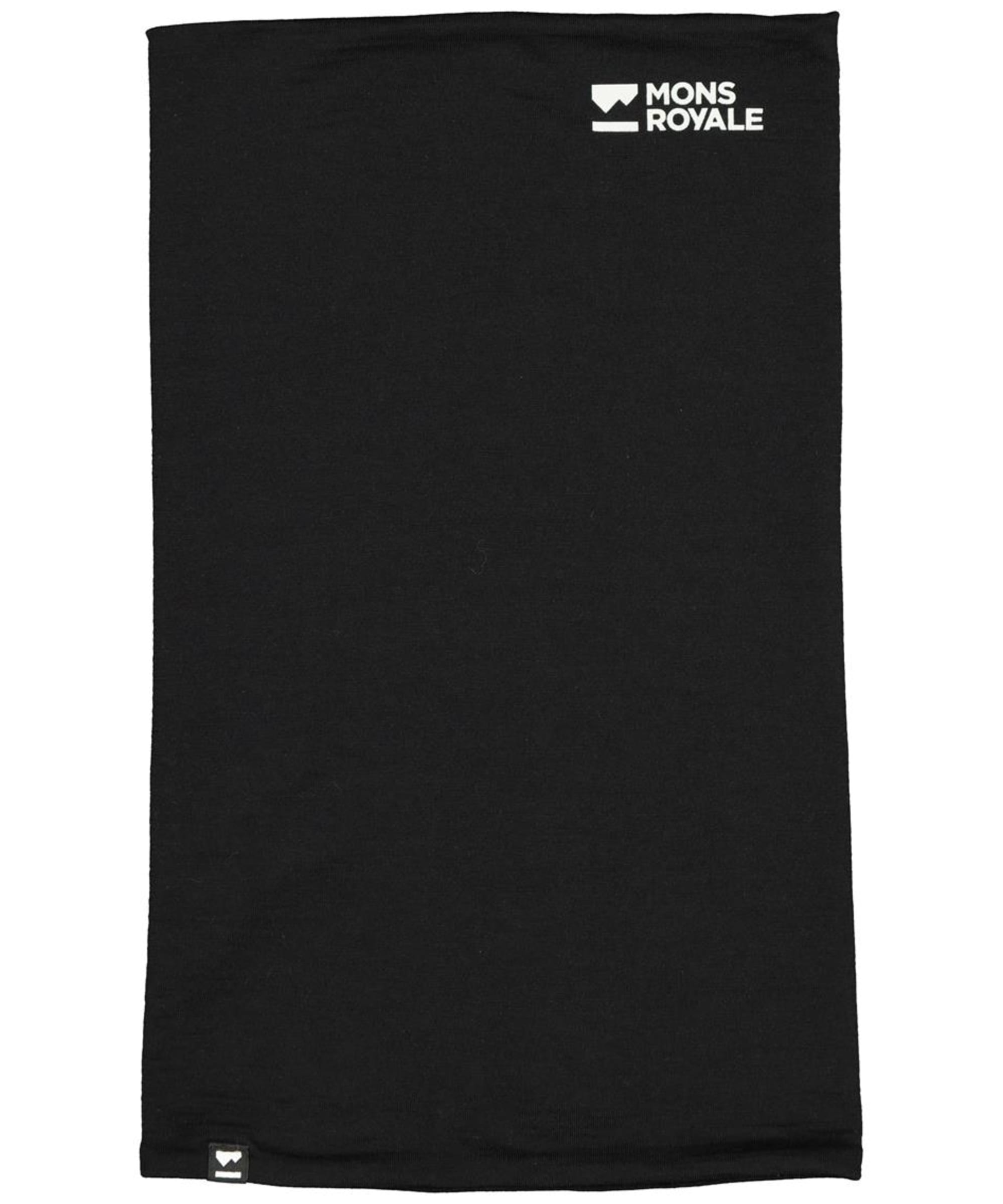 View Mons Royale Double Up Merino Neckwarmer Black One size information