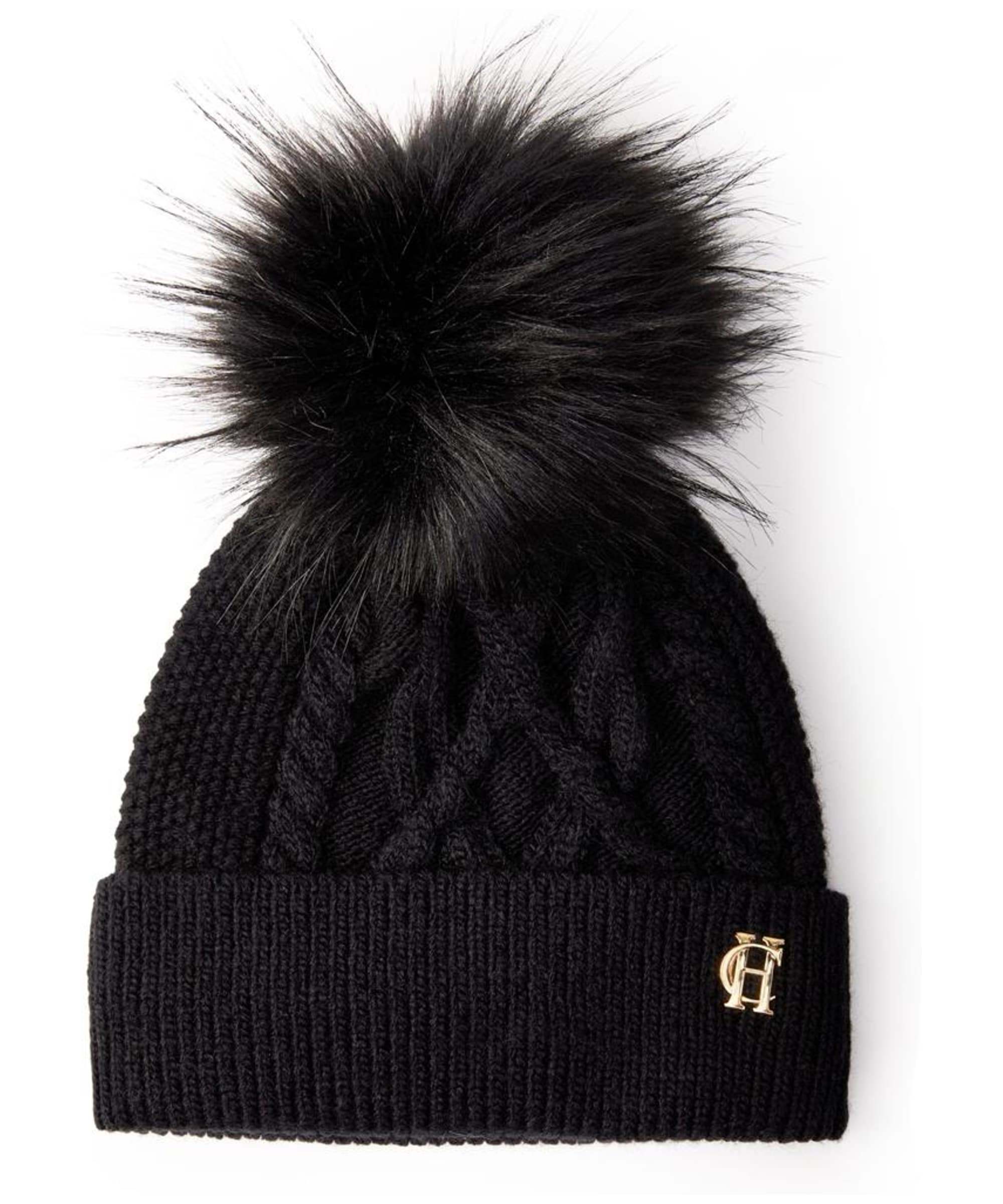 Women's Holland Cooper Cortina Cable Knit Bobble Hat